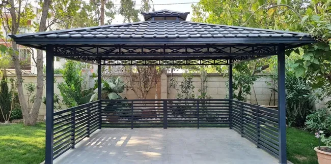 آلاچیق فلزی باغی، مزایای ساخت و قیمت در آب وهوای تهران و کرج